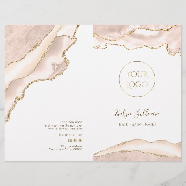 Broschüre zum Service-Menü für Elfenbein (Vorderseite)