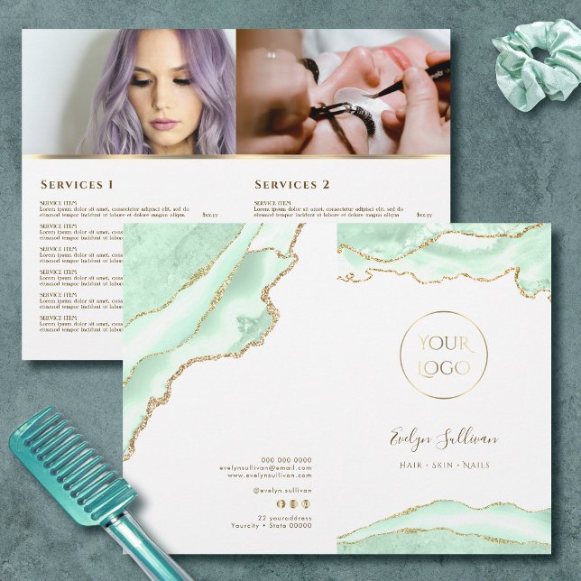 Broschüre zum Service-Menü "Seafoam Green Age" (Von Creator hochgeladen)