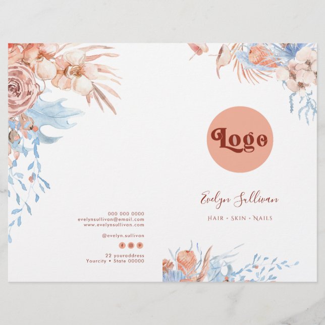 Broschüre zum tropischen und blauen Service (Vorderseite)