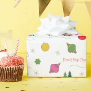 Broschüre zum Umpacken von Fertigkeiten für Ferien Geschenkpapier
