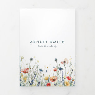 Broschüre zur lebendigen Wildblume Dreifach-gefaltete Programmkarte