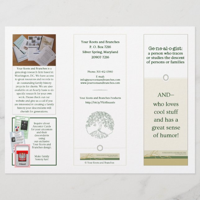 Broschüren zur Genealogie der Mama PNG #2 Dk Green (Vorderseite)