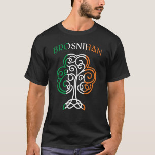 BROSNIHAN Irish Name Kleeblatt Ireland Flaggenfami T-Shirt