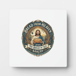 Brot aus dem Himmel Jesus Brot Leben Bäckerei Chri Fotoplatte