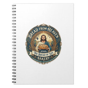 Brot aus dem Himmel Jesus Brot Lebens Bäckerei Chr Notizblock