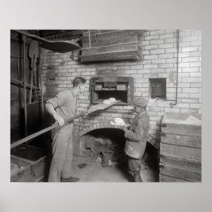 Brot Bakers, 1917. Vintages Foto Poster