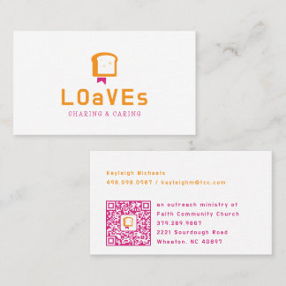 Brot Bibel Logo | Christliches Ernährungsministeri Visitenkarte