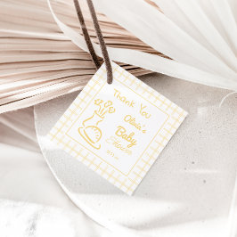 Brot Blumenvase Hand gezogene neutrale Babydusche Geschenkanhänger