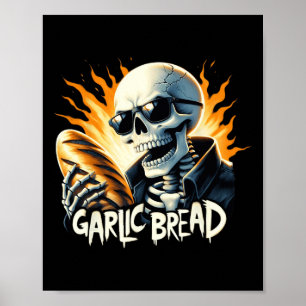 Brot Halloween Skeleton Bäckerei Baker Brot Lover Poster