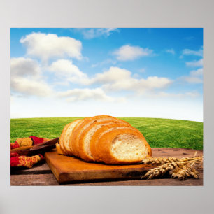 Brot im Weizenfeld Poster