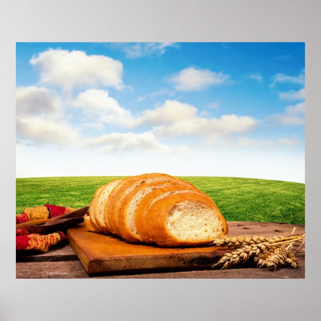 Brot im Weizenfeld Poster (Vorne)