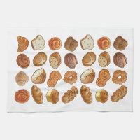 Brot-Muster-Geschirrtuch 16" x 24"