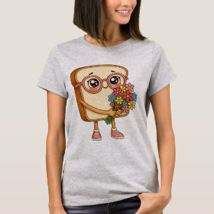 Brot Tony mit Blumen – Süßes Brot T-Shirt