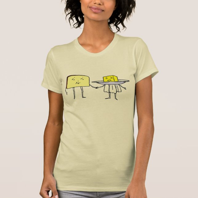Brot und Butter zusammen Vintage Kunst T-Shirt (Vorderseite)