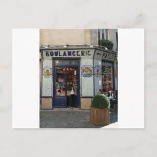 Brot und Gebäck Shop ~ Paris Frankreich Postkarte