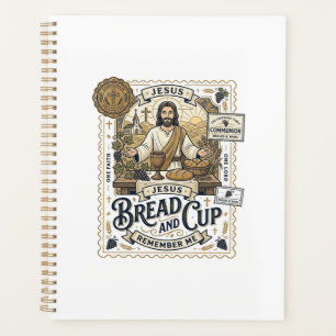Brot und Kelch Jesus Kommunion Christlicher Glaube Planer