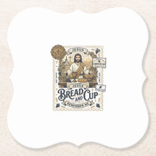 Brot und Kelch Jesus Kommunion Christlicher Glaube Untersetzer