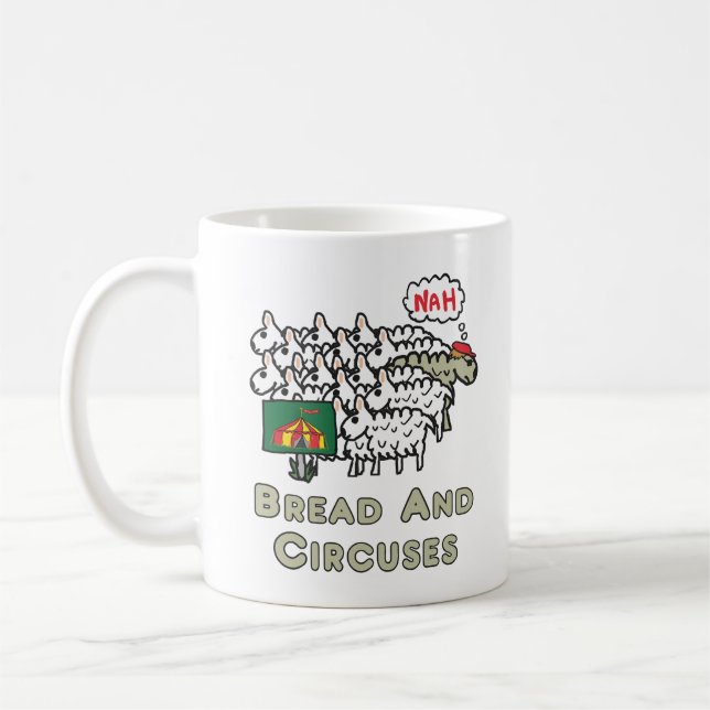 Brot und Kreisläufe Kaffeetasse (Links)