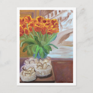 BROT UND TULIPS IN PARIS POSTKARTE