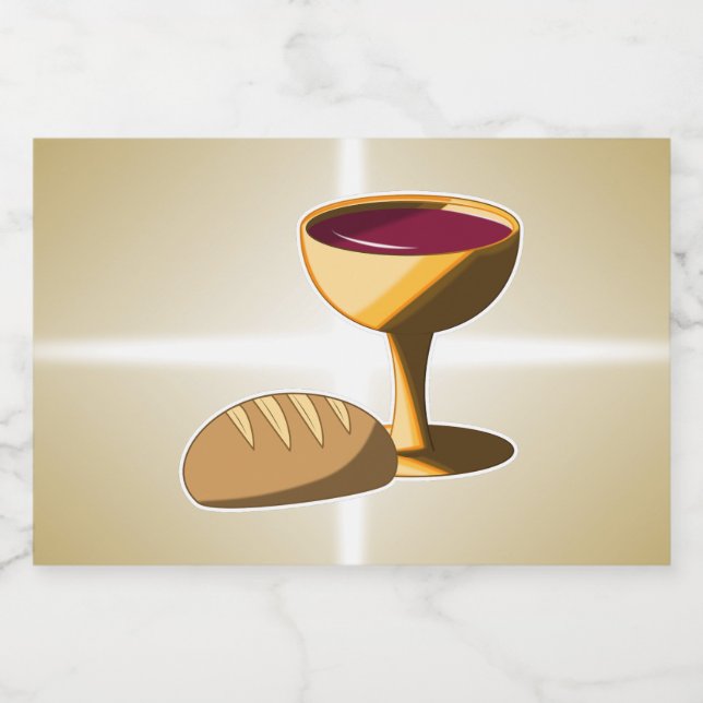 Brot und Wein Die letzte Osterkommune Alkoholflaschenetikett (Einzelnes Label)