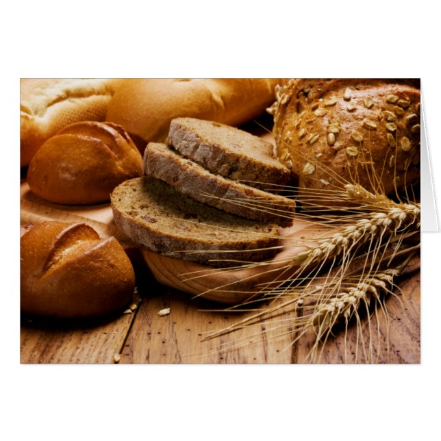 Brot und Weizenlederkarte (Vorderseite (Horizontal))