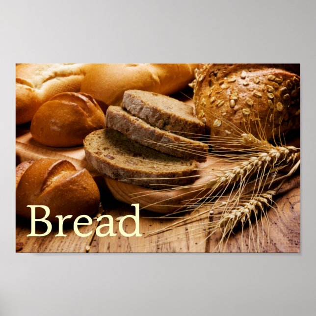 Brot und Weizenplakat Poster (Vorne)