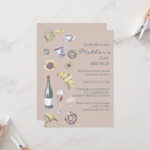 Brot & Wein oder Tee Muttertagsbrunch  Einladung