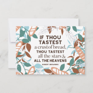 Brot-Zitate von Robert Browning Einladung