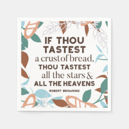 Brot-Zitate von Robert Browning Serviette