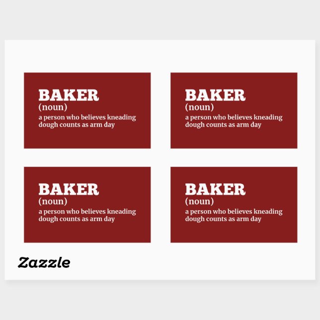 Brotbacken Funny Definition Sticker (Blatt)