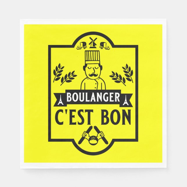 Brotbacken Serviette (Vorderseite)