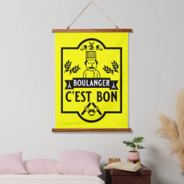 Brotbacken Wandteppich Mit Holzrahmen