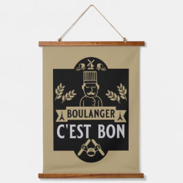 Brotbacken Wandteppich Mit Holzrahmen