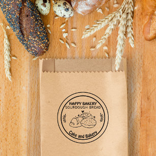 Brotbäckerei im Beschaffungswesen Moderne Gummistempel
