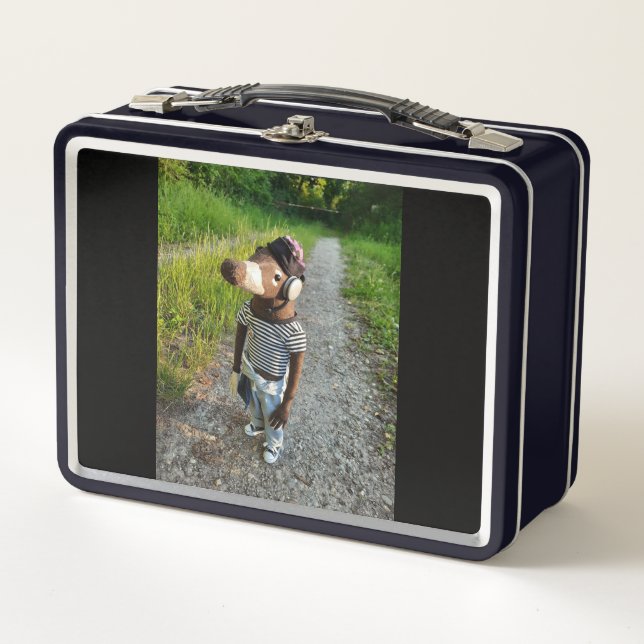 Brotbox Metallbox Brotdose Aufbewahrung (Vorderseite)