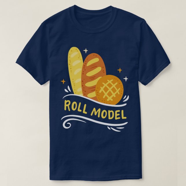 Brötchen Backbäckerteig Koch T-Shirt (Design vorne)