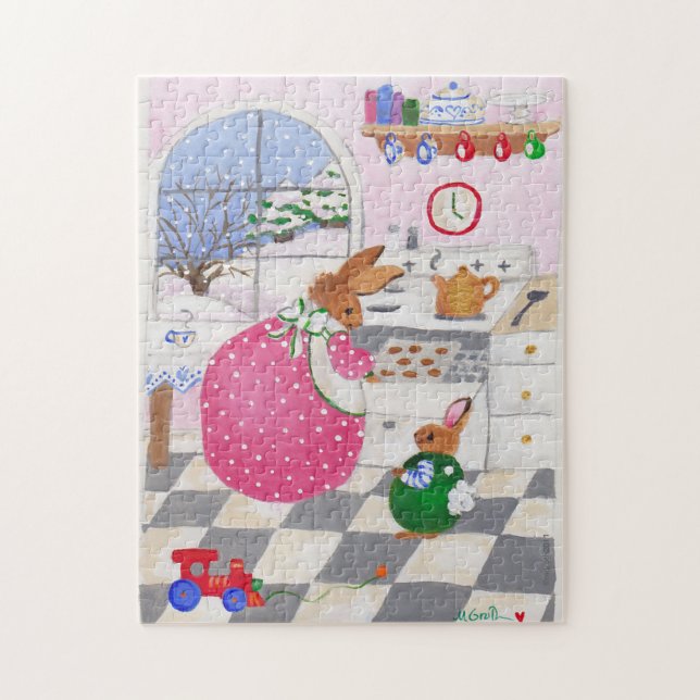 Brötchen backen Kekse Puzzle (Vertikal)