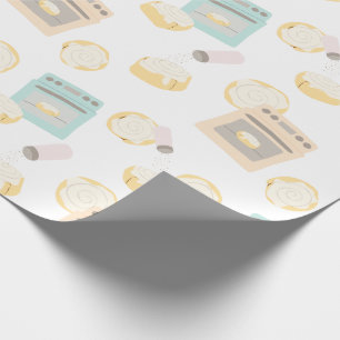 Brötchen im Ofen Baby Shower Geschenkpapier
