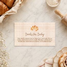 Brötchen im Ofen Croissant Mädchen Bücher für Baby Mitteilungskarte
