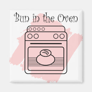 Brötchen im Ofen Magnet