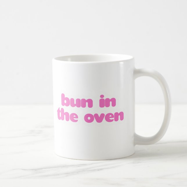Brötchen im Ofen - Rosa Tasse (Rechts)