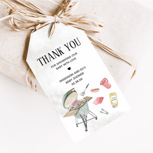 Brötchen und Burger Baby Shower Favor Tags Geschenkanhänger