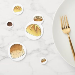 Brötchenbüffel im Oven Baby Duschraum Konfetti