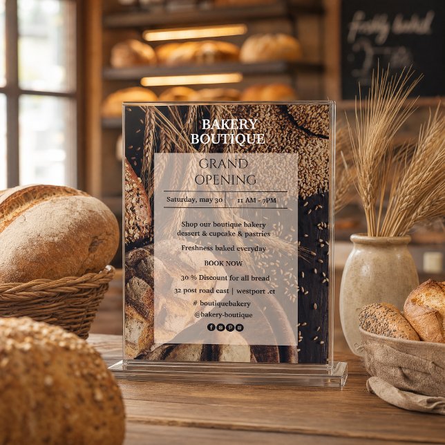 Brötchengebäck Boutique Eröffnung Flyer (Bread Bakery Boutique Opening Flyer)