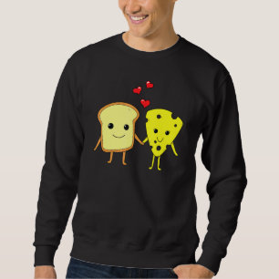 Brötchenkäse Cheddar Couple Feinschmecker Food San Sweatshirt