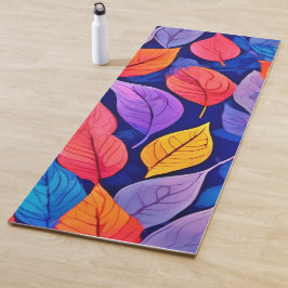 Brothel-Stil: Lebhafte Leaf-Muster Yogamatte