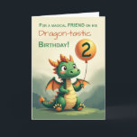 Brother 2. Geburtstag Niedlich Dragon Holloon Karte<br><div class="desc">Für deinen kleinen Bruder,  der zwei Jahre alt wird,  bringt dieses skurrile Drachendesign Geburtstagsjubeln mit einem Ballon,  sanften Storybook-Farben und viel Spaß. Ein süßer Weg zu sagen,  wie viel er dir an seinem besonderen Tag bedeutet.</div>