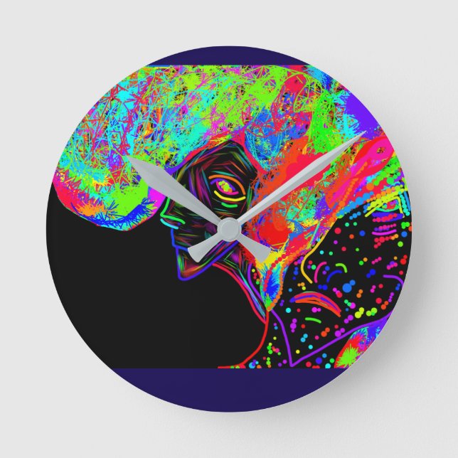 Brother and Sister Supernatural Creatures Runde Wanduhr (Vorderseite)