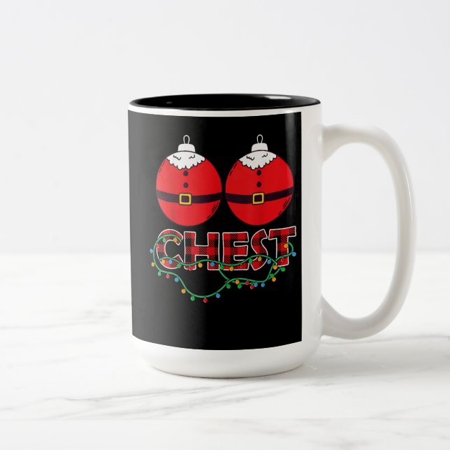 Brother Bear LGBT Weihnachtsregenbogen Pride Gay L Zweifarbige Tasse (Rechts)