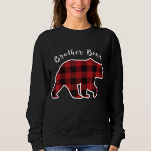 BROTHER BEAR Men Red Kariert Christmas Pajama Fami Sweatshirt